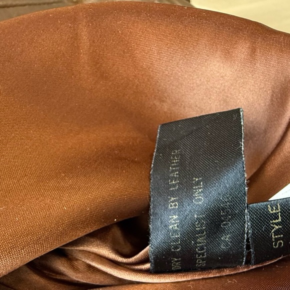 Vintage Brown Leather Fringe Jacket Size Medium - Picture 8 of 10